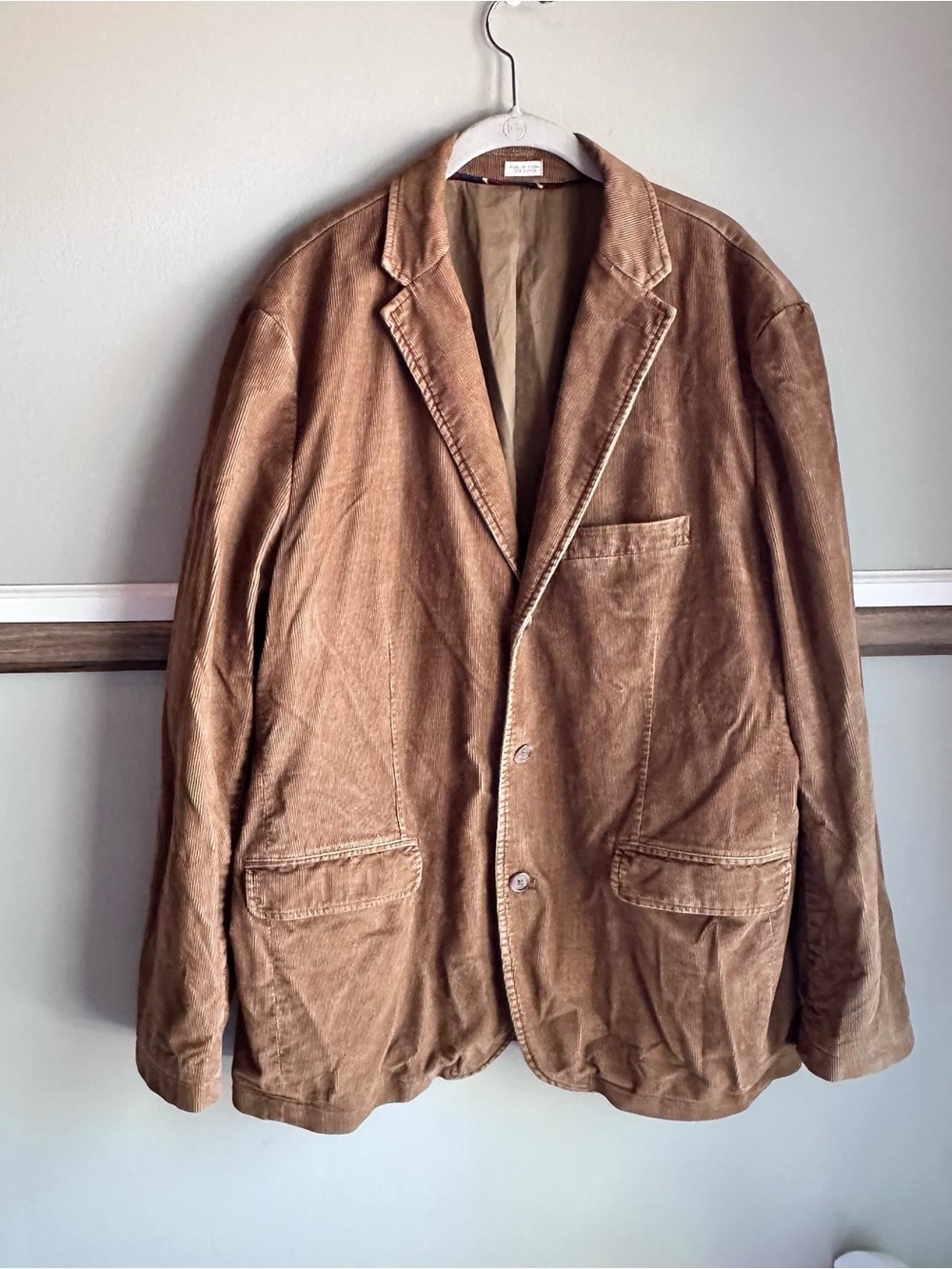 J. Crew Tan Vintage Cord Corduroy 3 Button Sport Coat Blazer #77896​